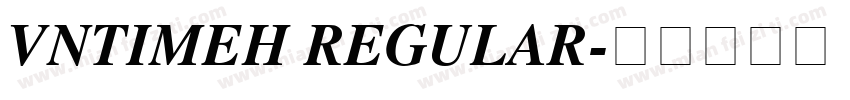VnTimeH Regular字体转换